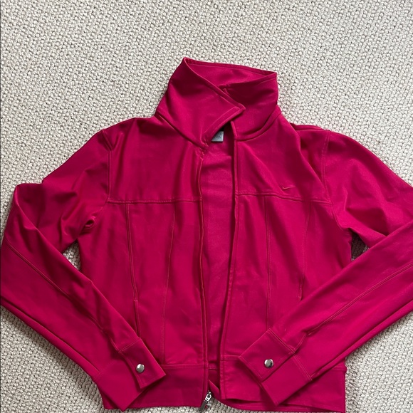 Nike Jackets & Blazers - Nike Bold Pink workout dry-fit Jacket